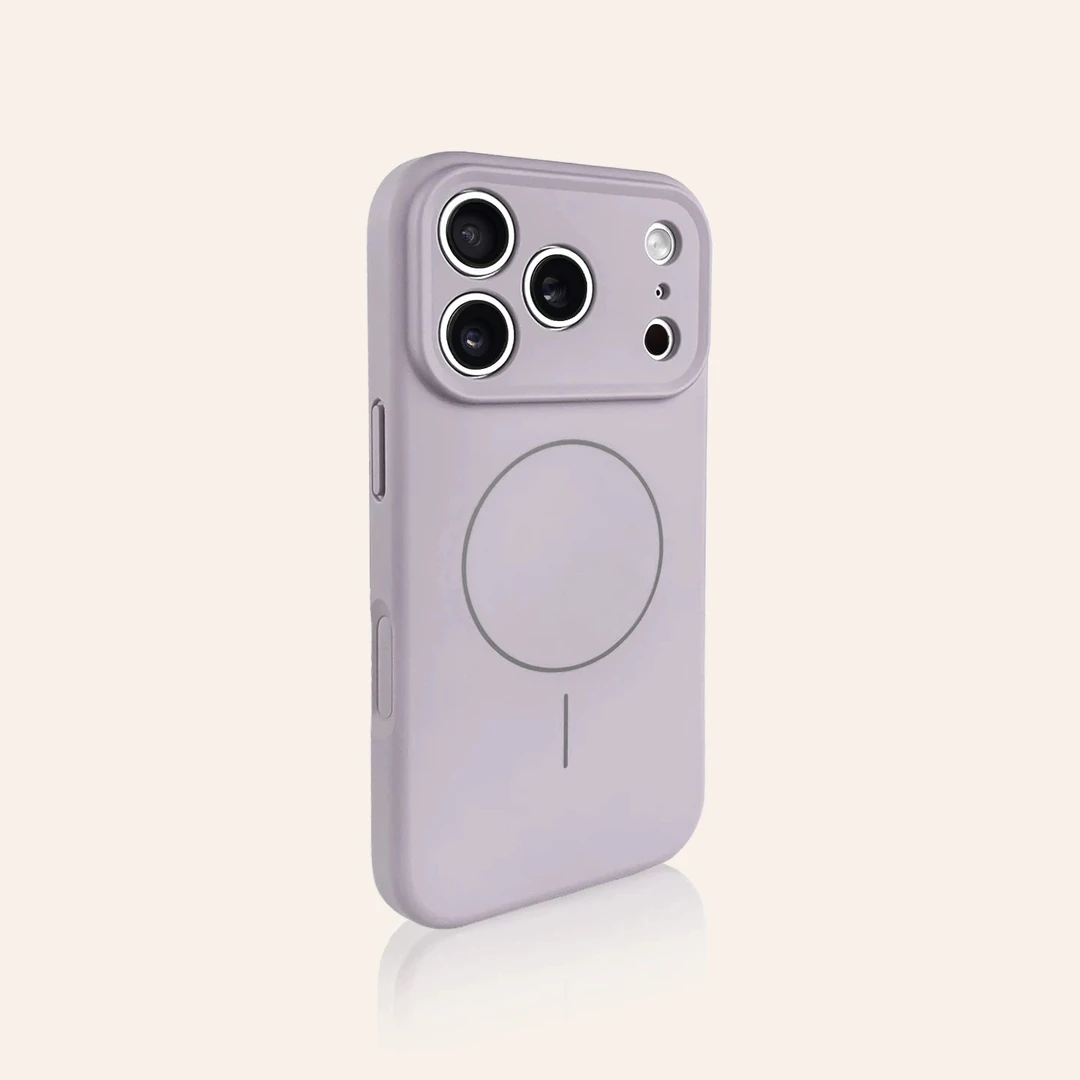 淡紫色液态硅胶细圈磁吸适用iphone17pro手机壳新款苹果16promax