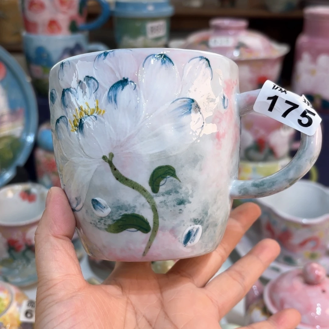 景德镇手绘高温釉下彩陶瓷茶具