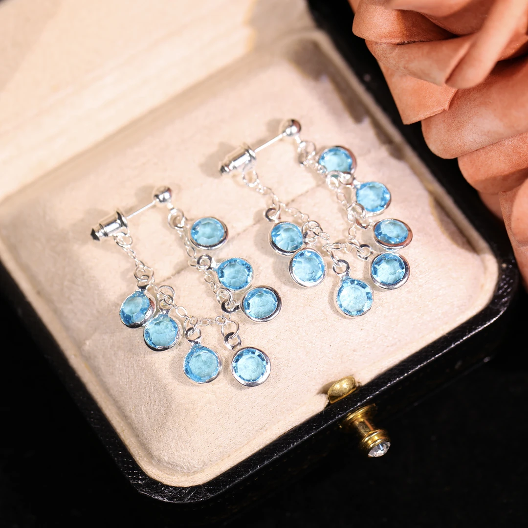 铜合金耳饰 【雀帘】轻奢时尚气质百搭高级小众设计感耳饰RH1073