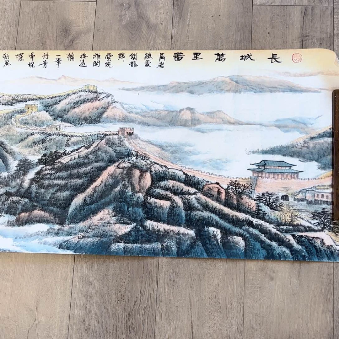 国画蓝**亮侯果山老师亲笔手绘作品朵