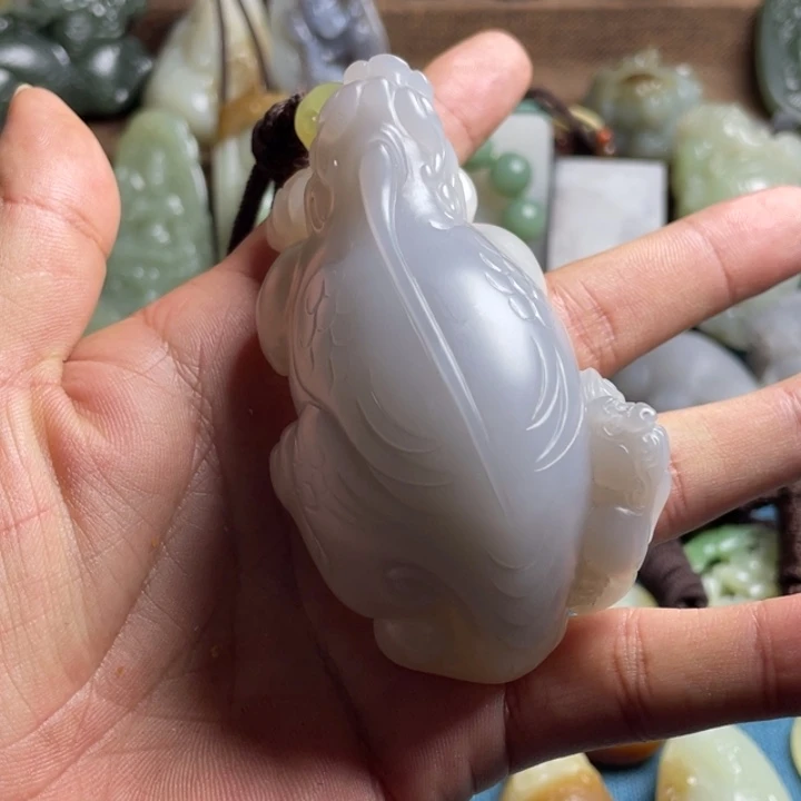 和田玉挂件未镶嵌马**成