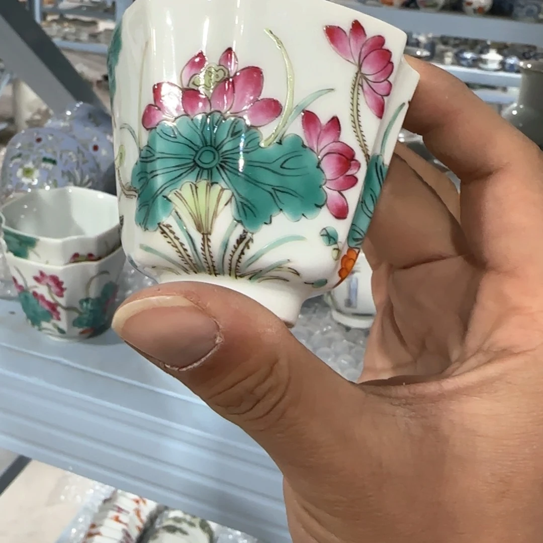 瓷片摆件手绘瓷器全部处理