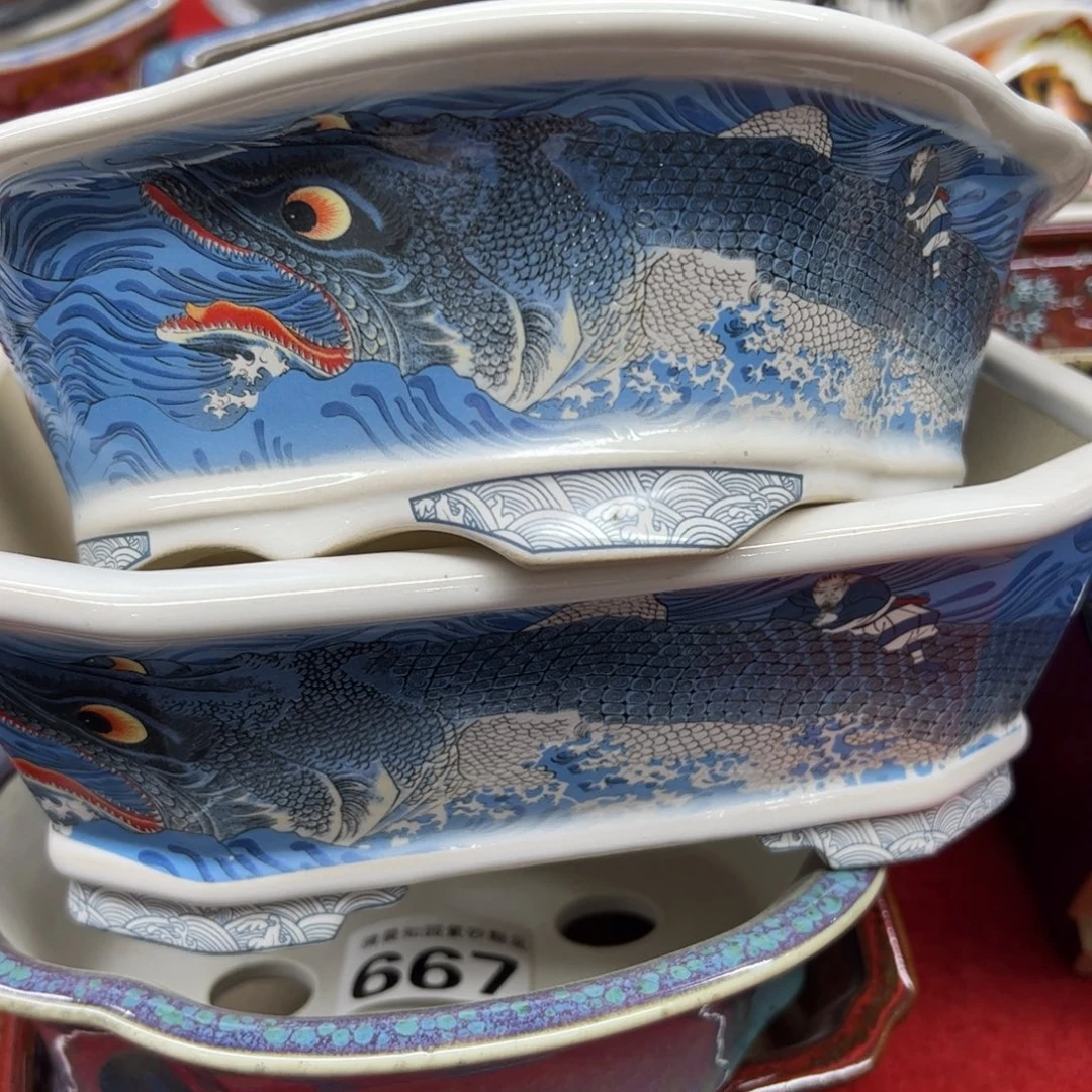 颐***舒花盆紫砂220号瑕疵2个