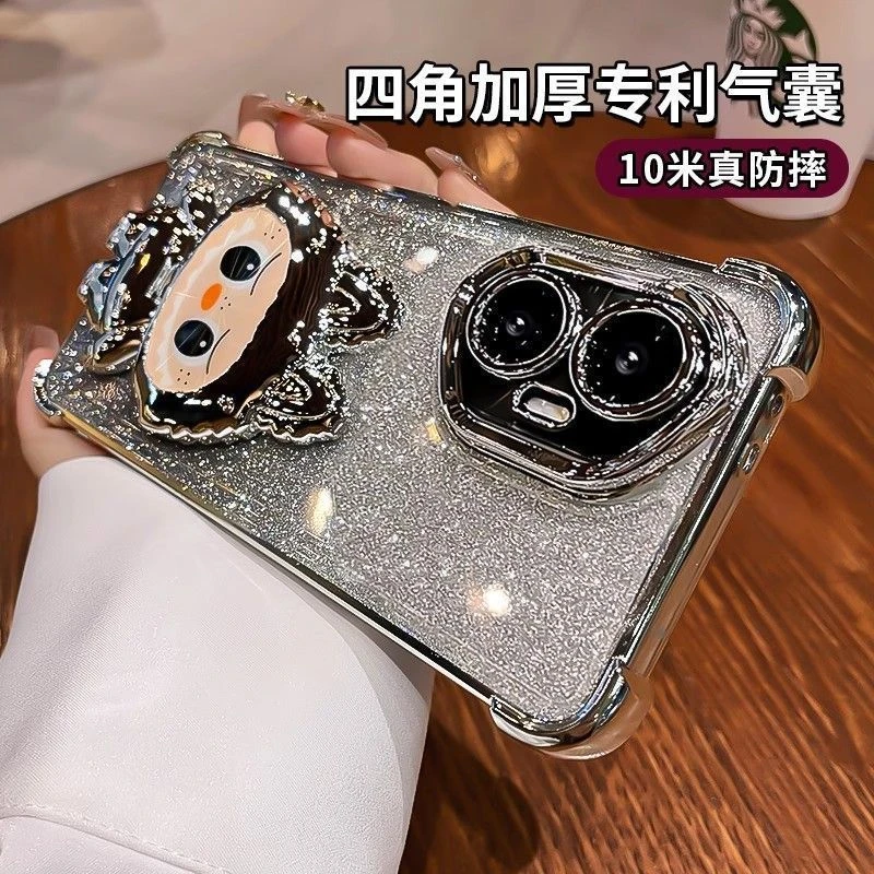 网红拉布布适用荣耀400手机壳300硅胶200支架100女款90镜子80/70