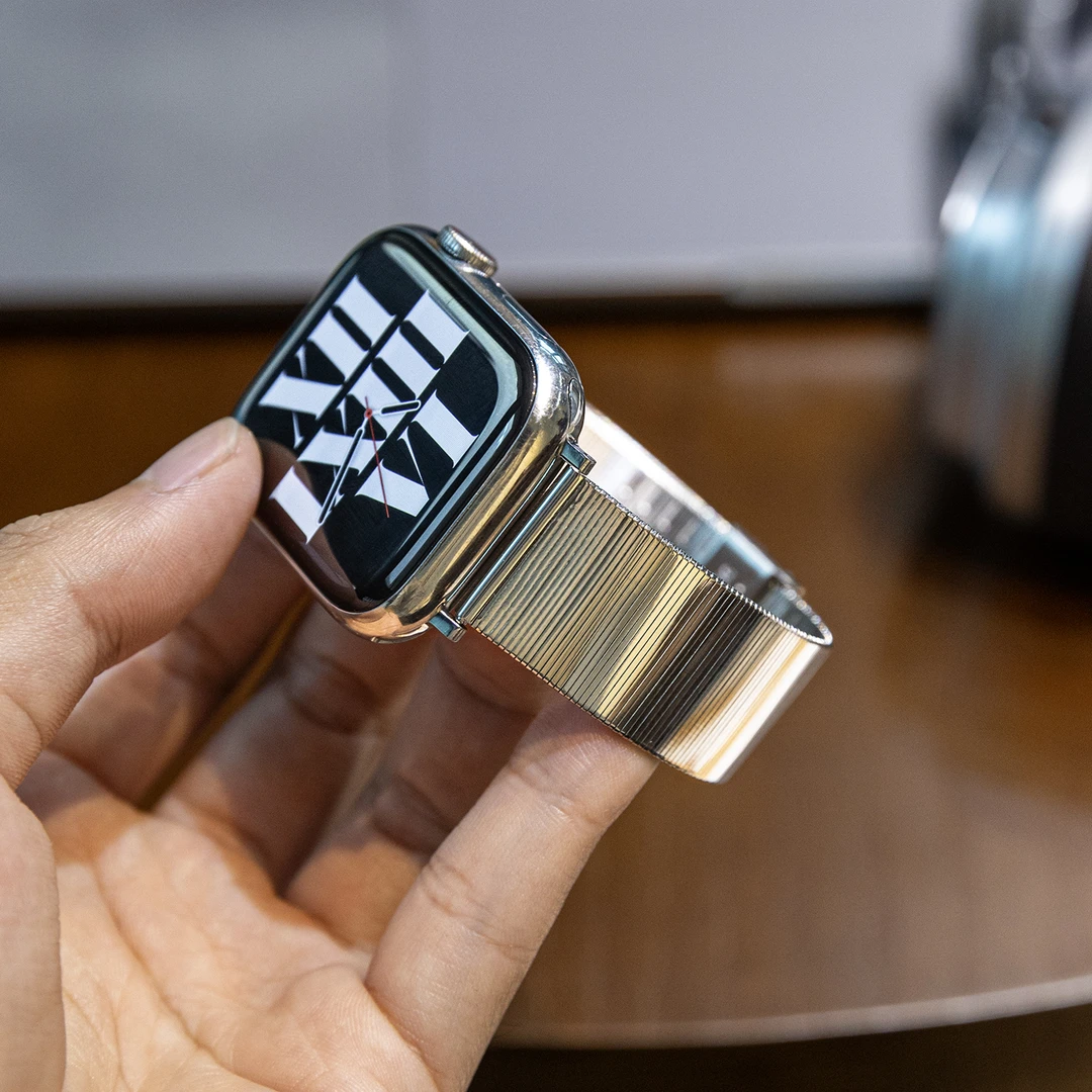 细腻柔韧AppleWatch金属表带不锈钢镜面适用苹果手表iwatch高级感
