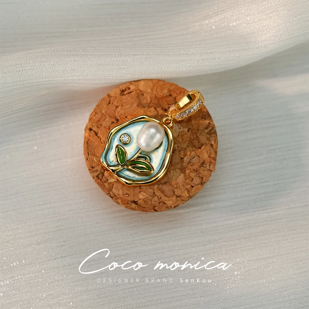 【小霞珠宝】吊坠手工古风小众简约设计师优雅中古设计感 WE159