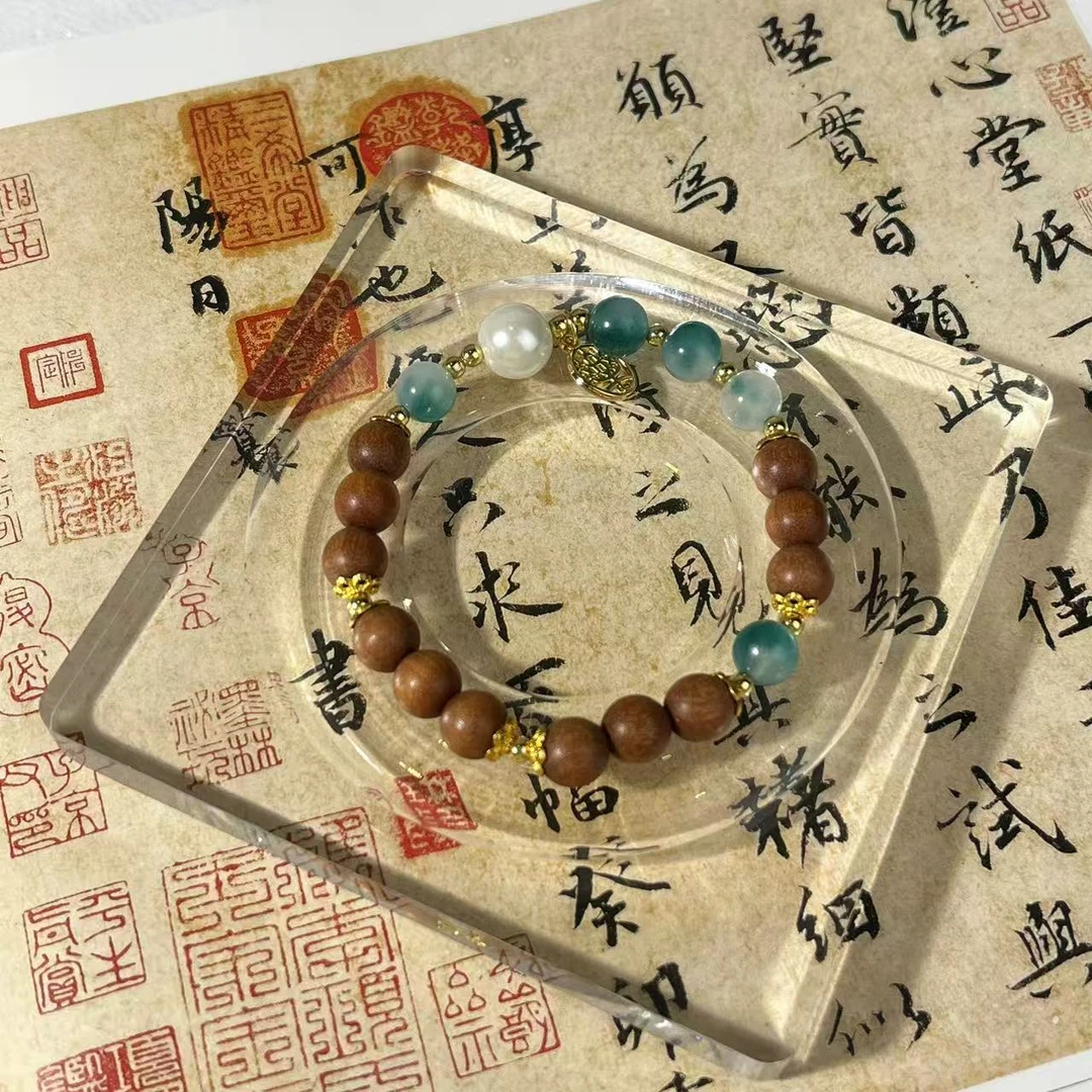 b236芭比檀单圈手串