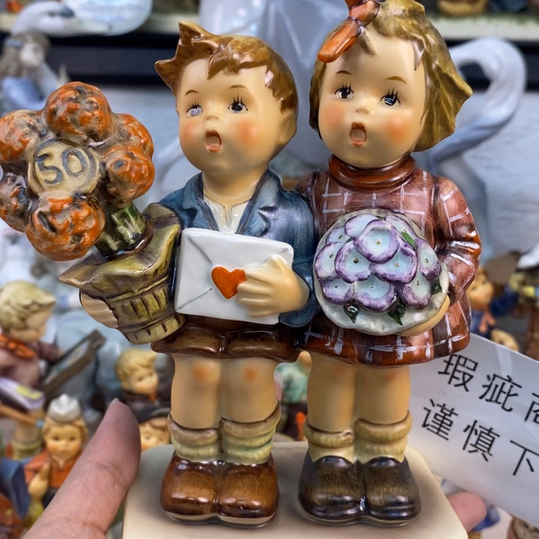 瓷片欧美中古美物摆件