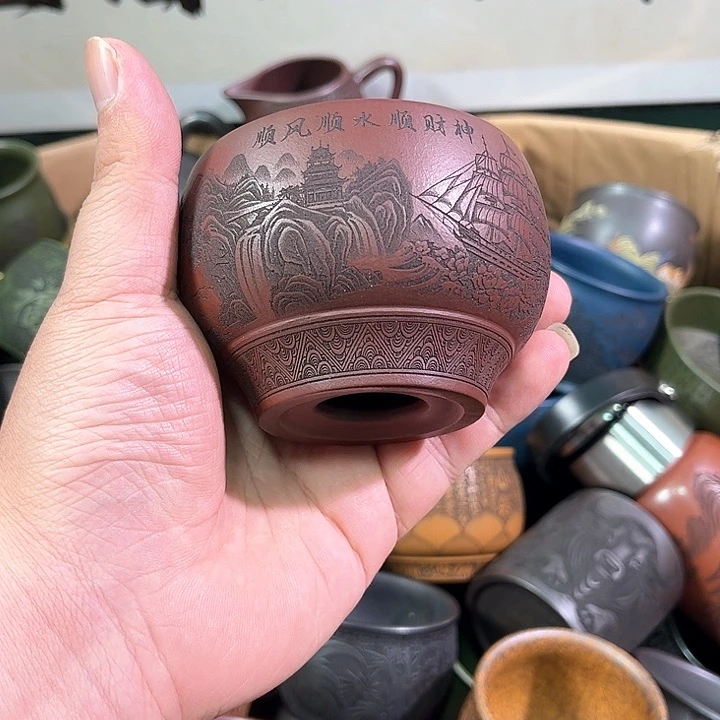 茶杯紫砂全手工紫砂主人杯