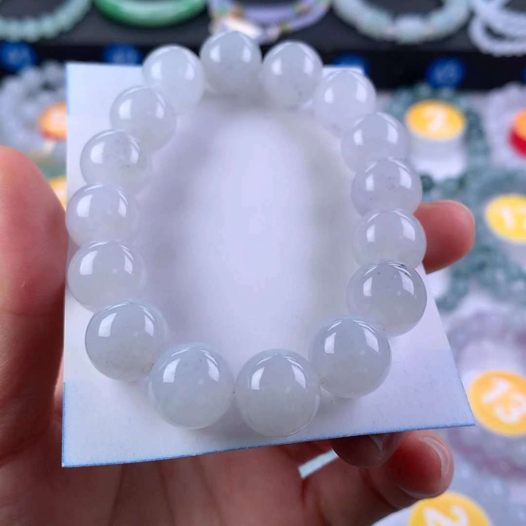 翡翠未镶嵌手链卡12.9