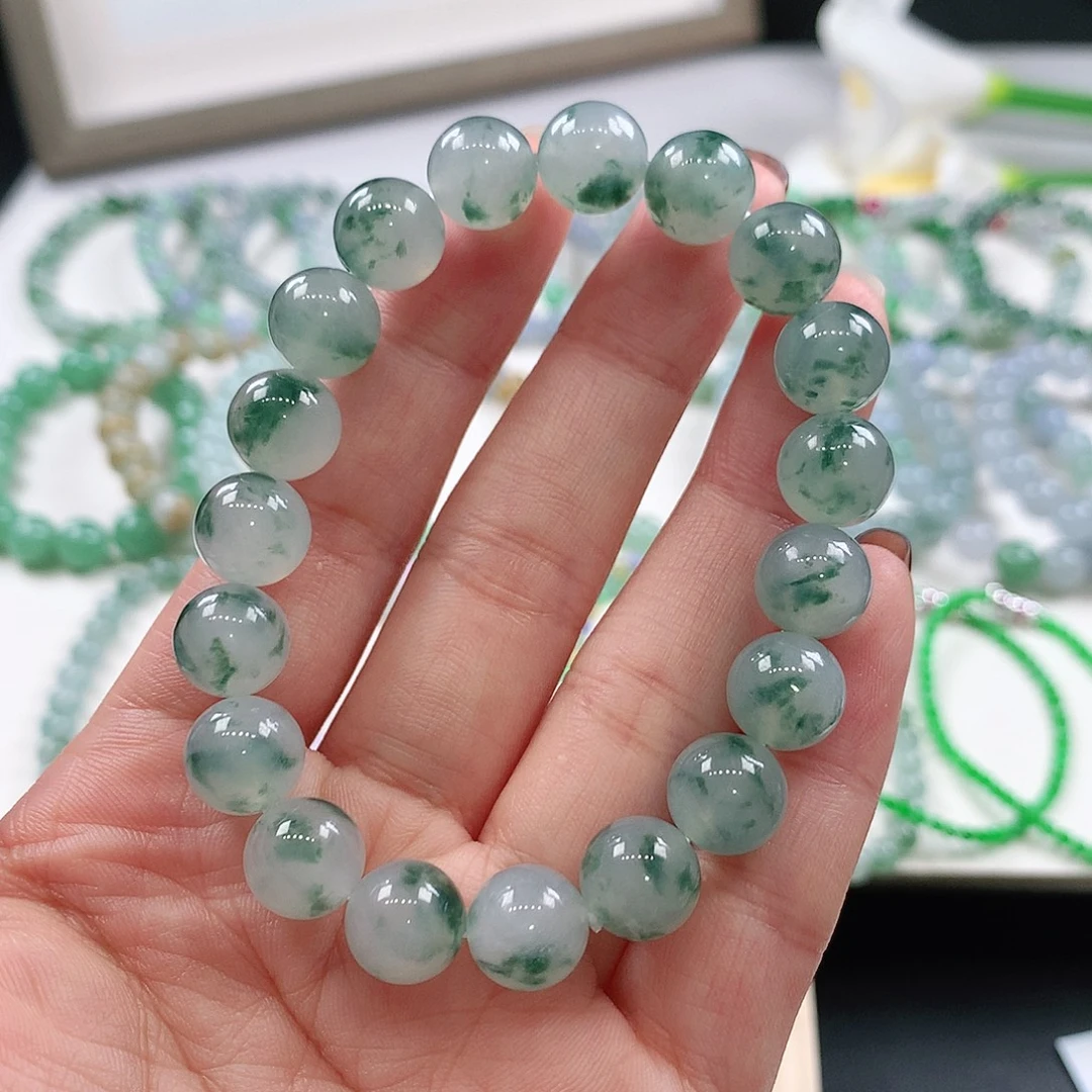 翡翠未镶嵌手链10mm