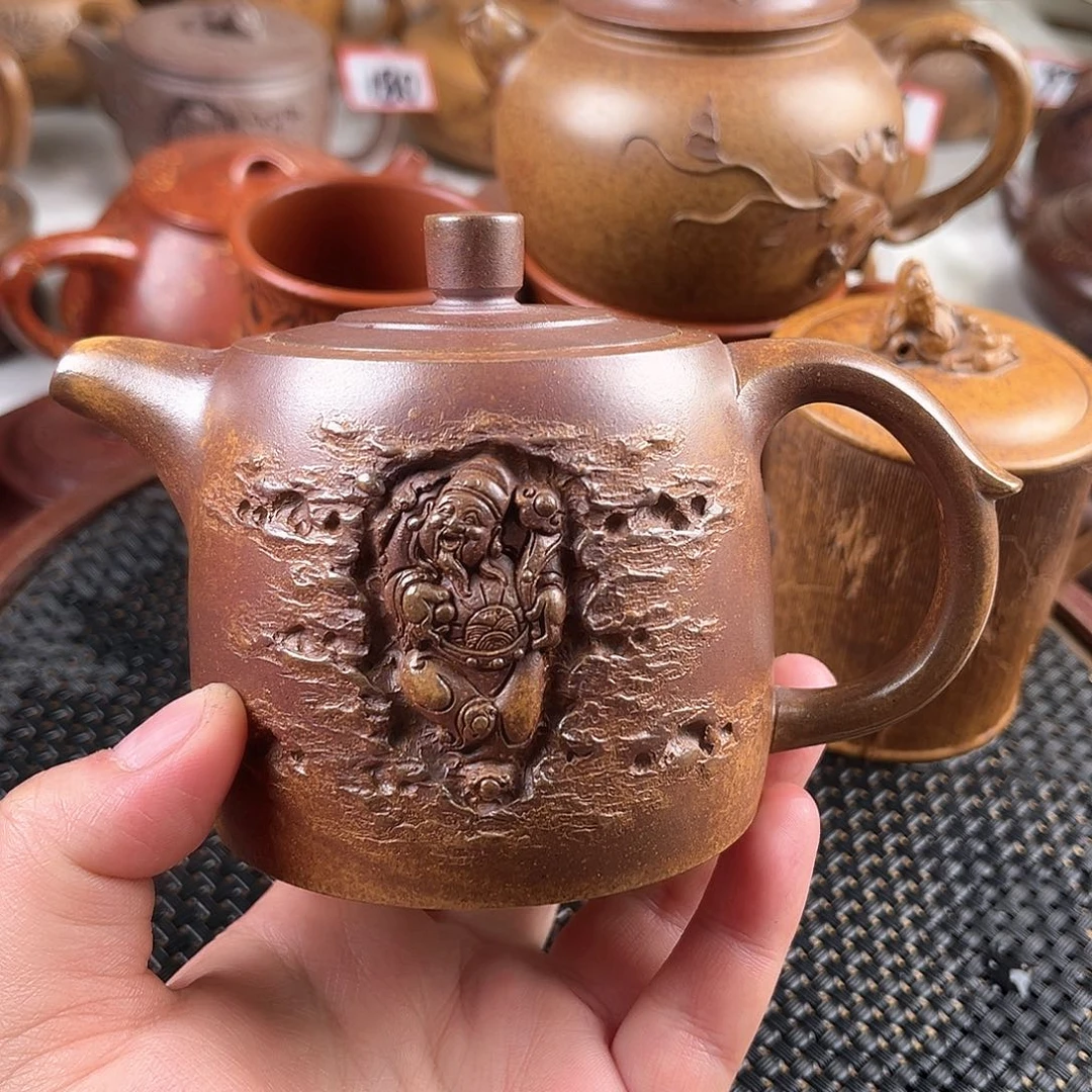 紫泥茶壶宜兴紫砂
