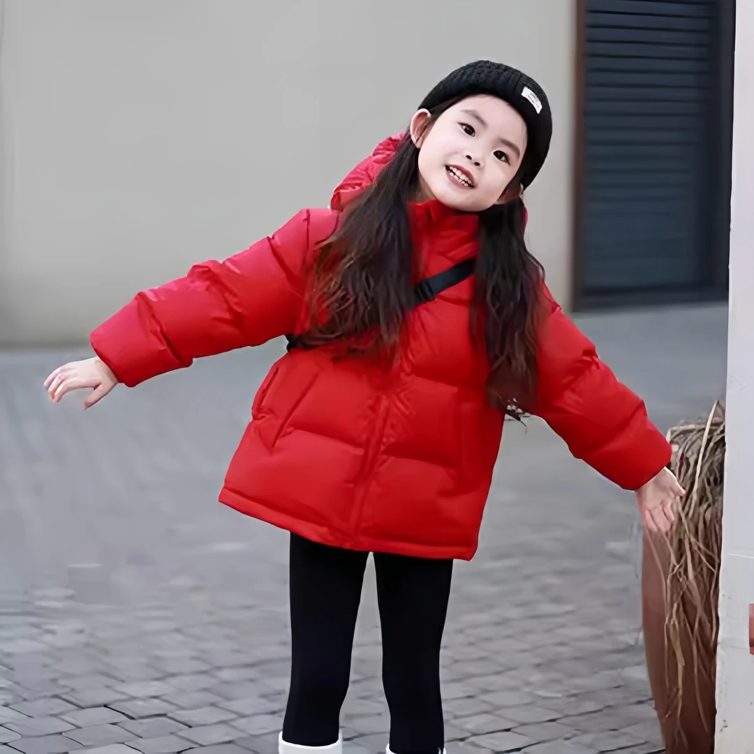 女童棉服冬装2025新款儿童棉衣宝宝夹棉外套加厚保暖冬季棉袄