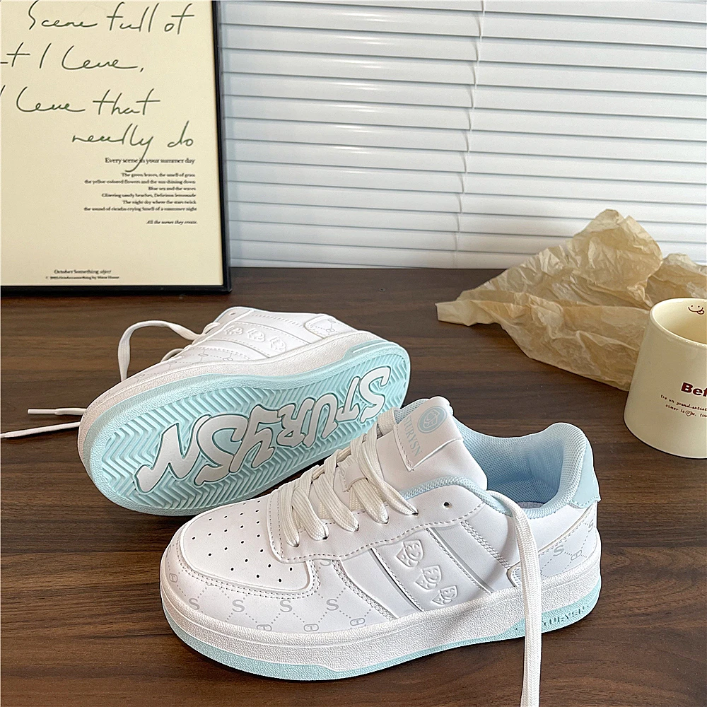 易少年 厚底原创休闲小白鞋女ins潮2025秋季新款学生百搭运动板鞋