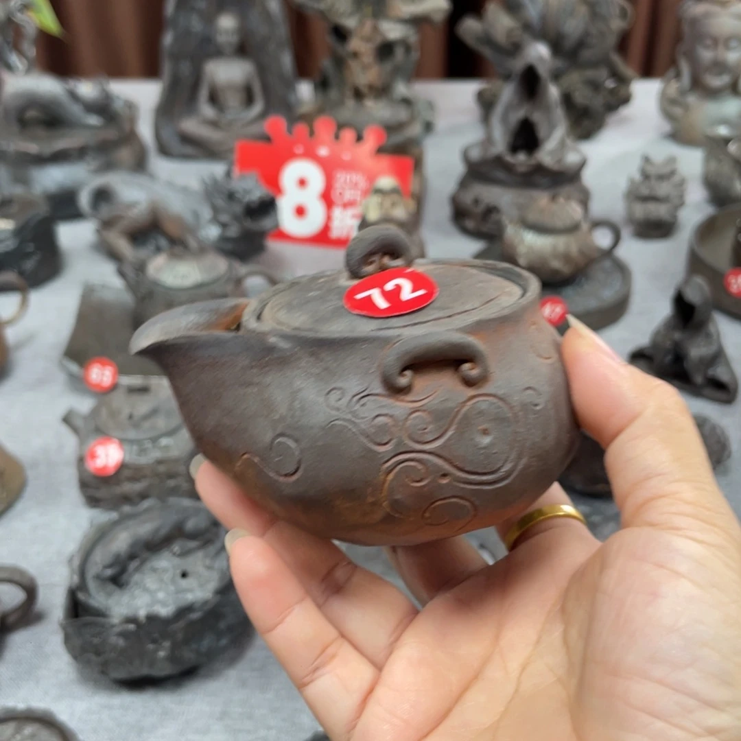 全场八折全手捏柴烧茶器