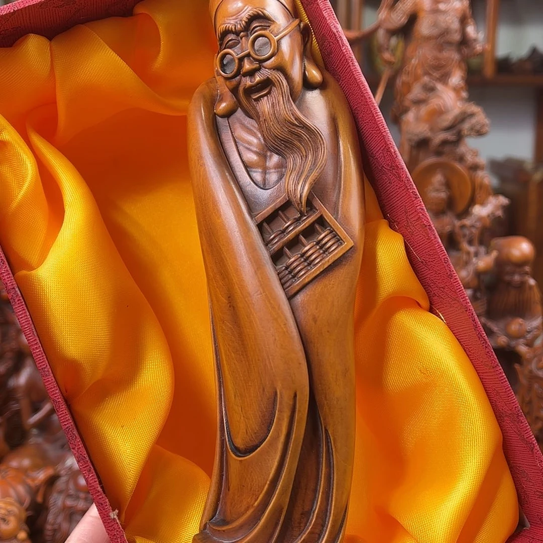 木黄杨木雕刻高度20厘米