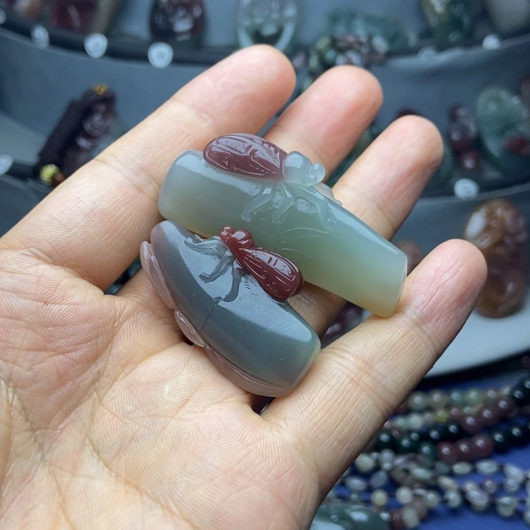 冷***玉玛瑙/玉髓颈饰未镶嵌