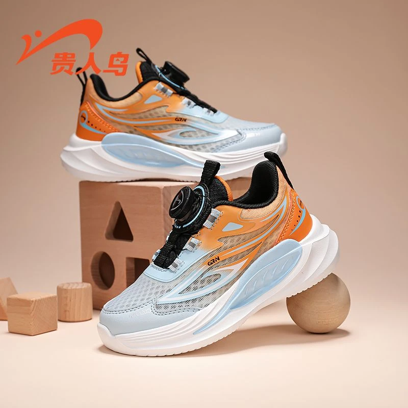 贵人鸟童鞋2025夏季男童跑步鞋单网透气女童鞋子百搭防滑运动鞋