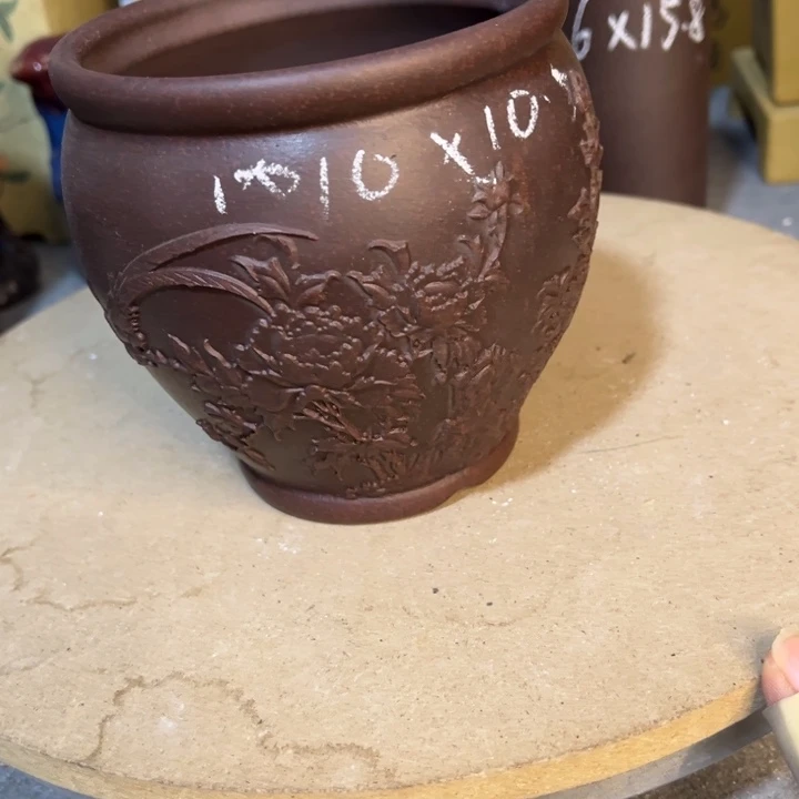 紫砂花盆紫砂花盆