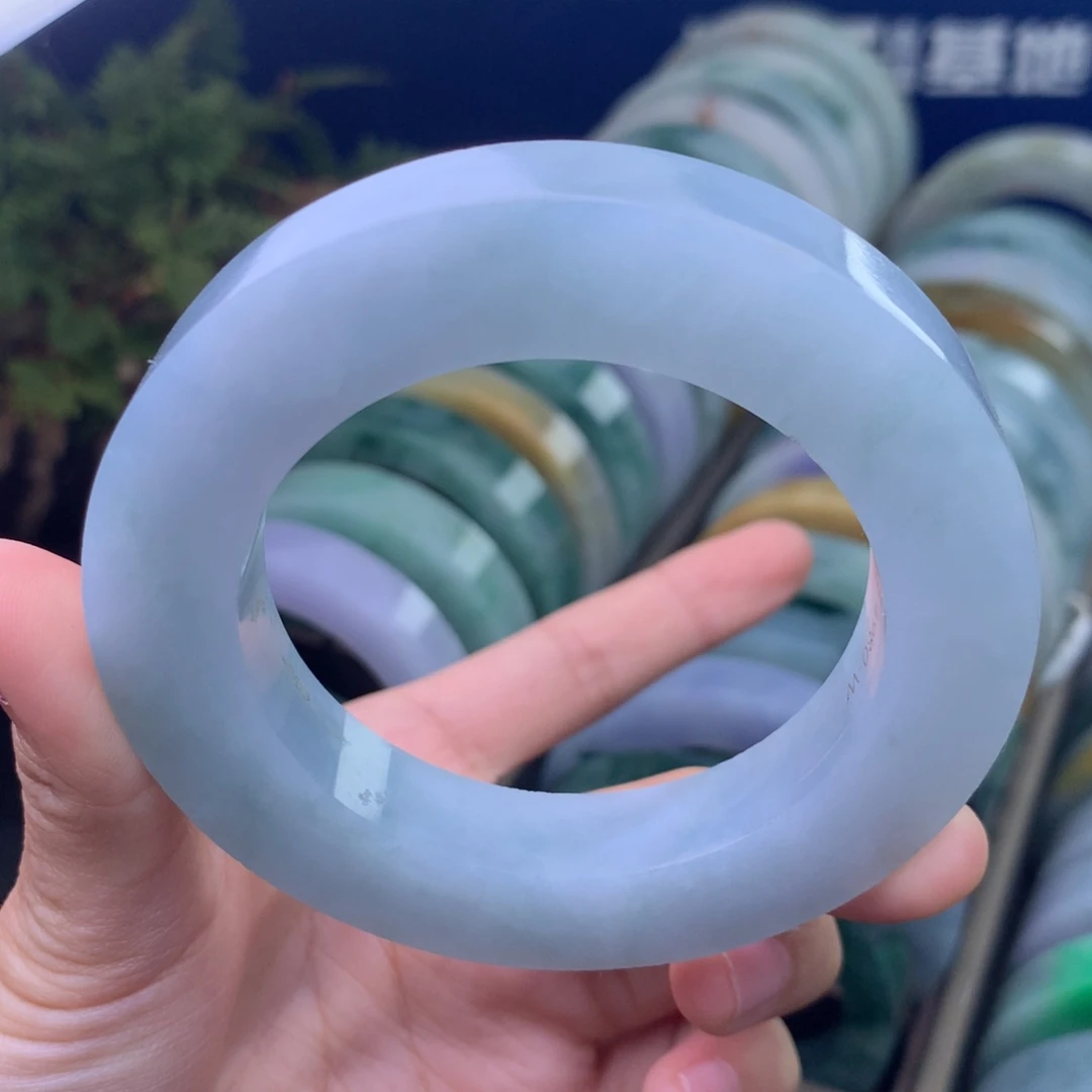 定制翡翠未镶嵌手镯定制不退不换