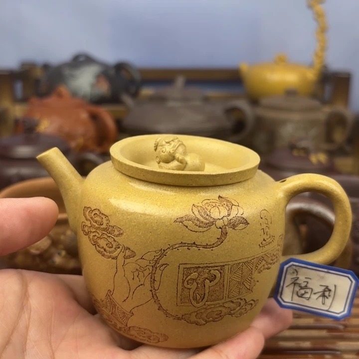 茶壶紫砂貔貅聚宝盆本山段 170c