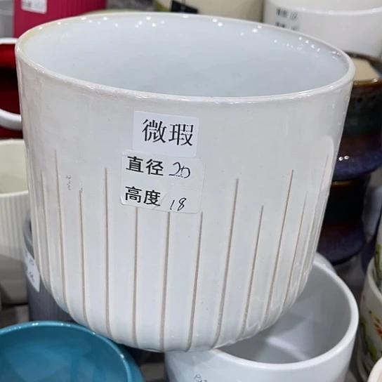 多肉绿植陶瓷花盆9.9包邮，有孔