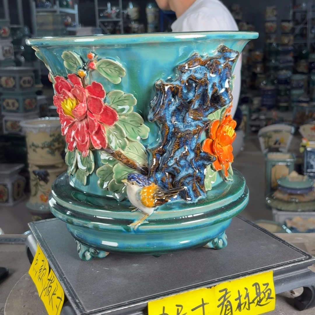 一风堂石湾花盆 内24*23