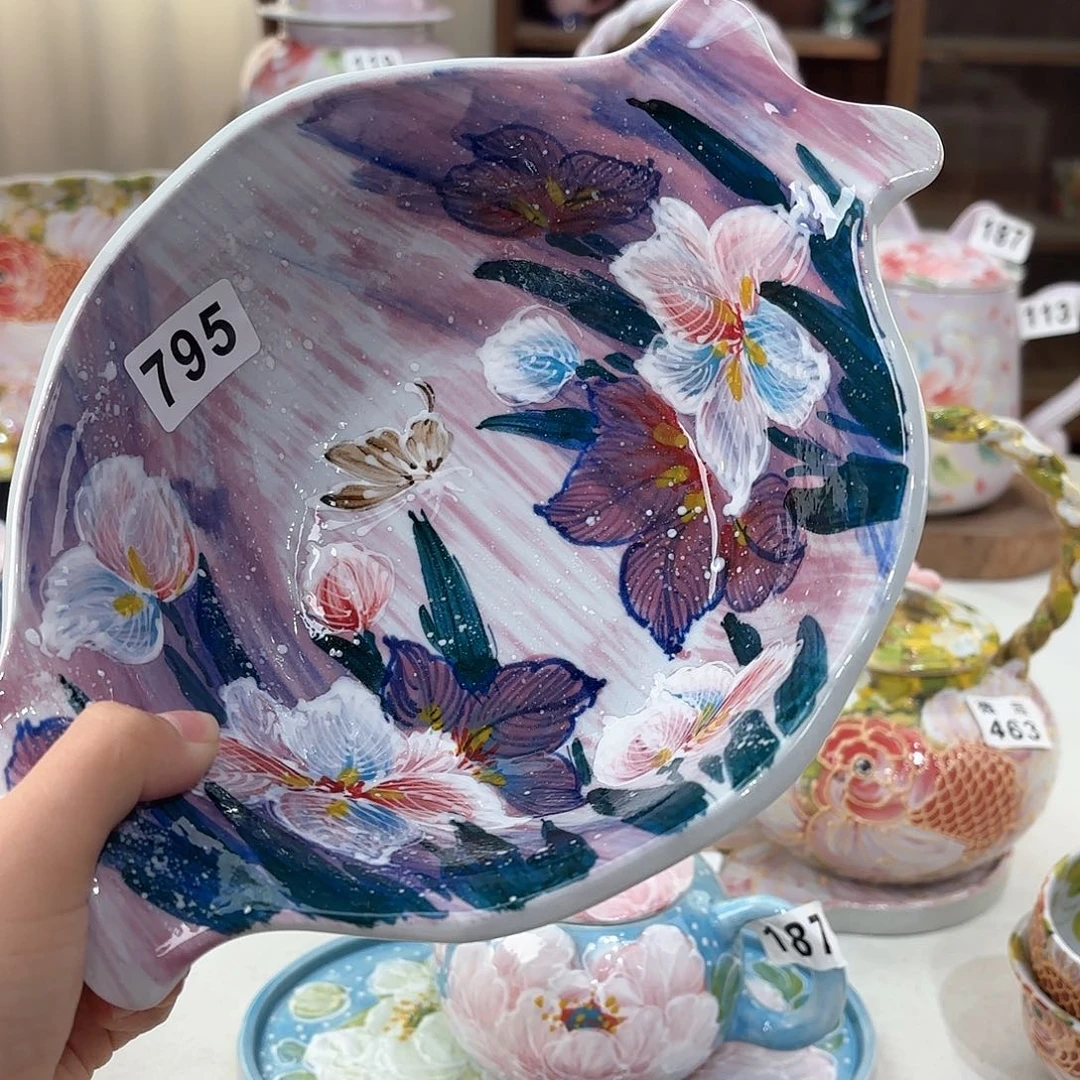 漫***漫景德镇手绘高温釉下彩陶瓷茶具