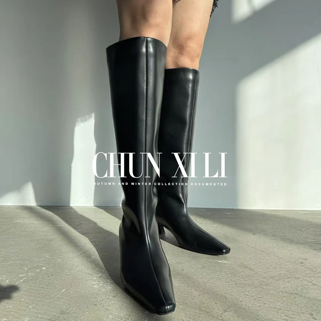 CHUNXILI/春熙里 时尚高筒靴 秋冬尖头靴D00X44011