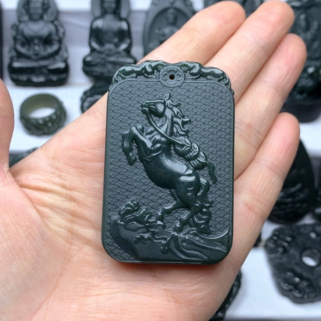 【闪购商品】和田玉颈饰未镶嵌双面雕刻