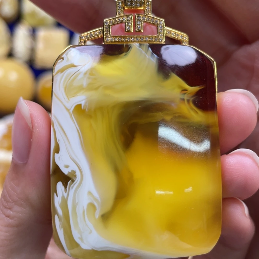蜜蜡未镶嵌裸石琥珀蜜蜡