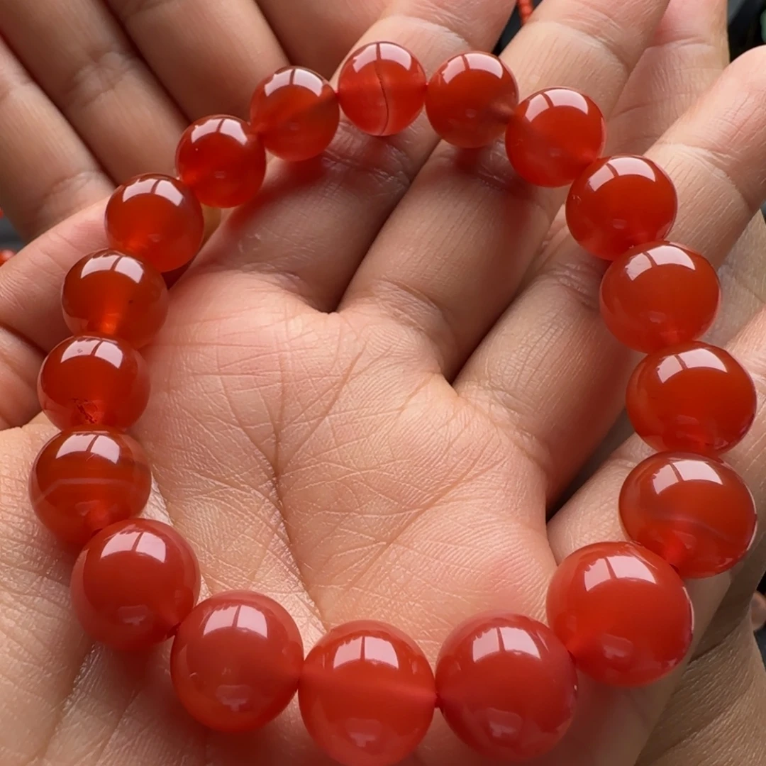 南红玛瑙未镶嵌单圈11+