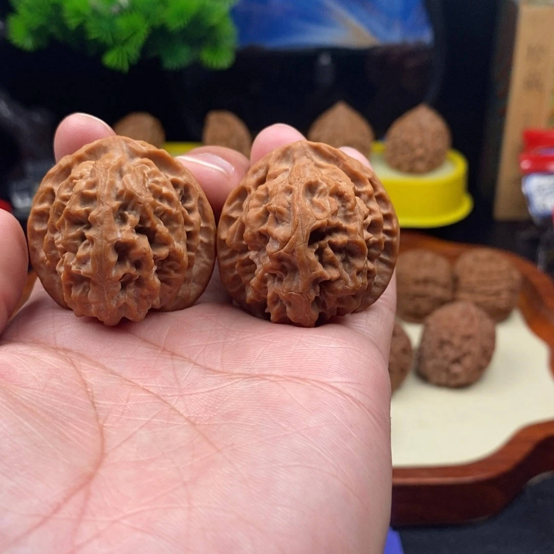 文玩核桃把件苹果园38精对