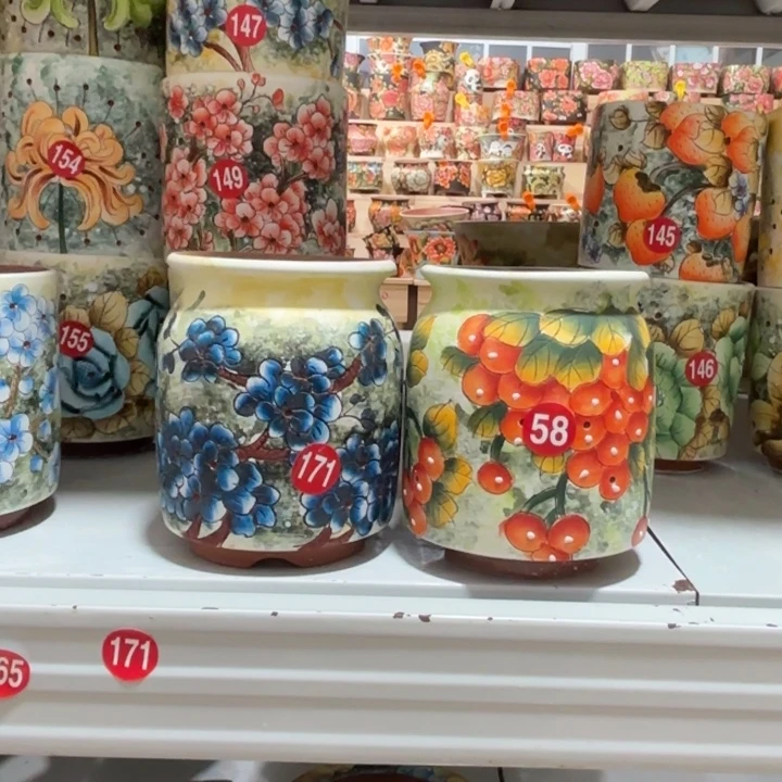 景德镇手绘花盆陶瓷8/12