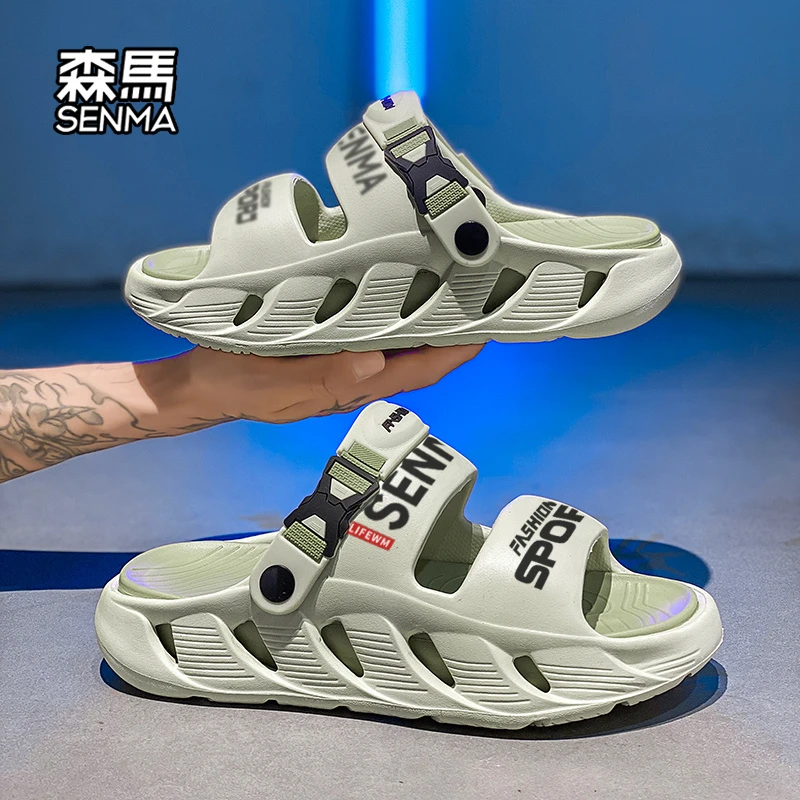 SENMA/森马凉鞋男夏季新款踩屎感轻便男士沙滩鞋开车两用休闲凉拖