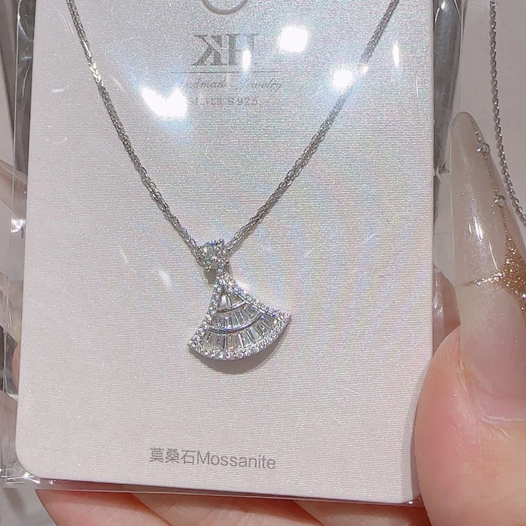 锆石铜合金925银项链