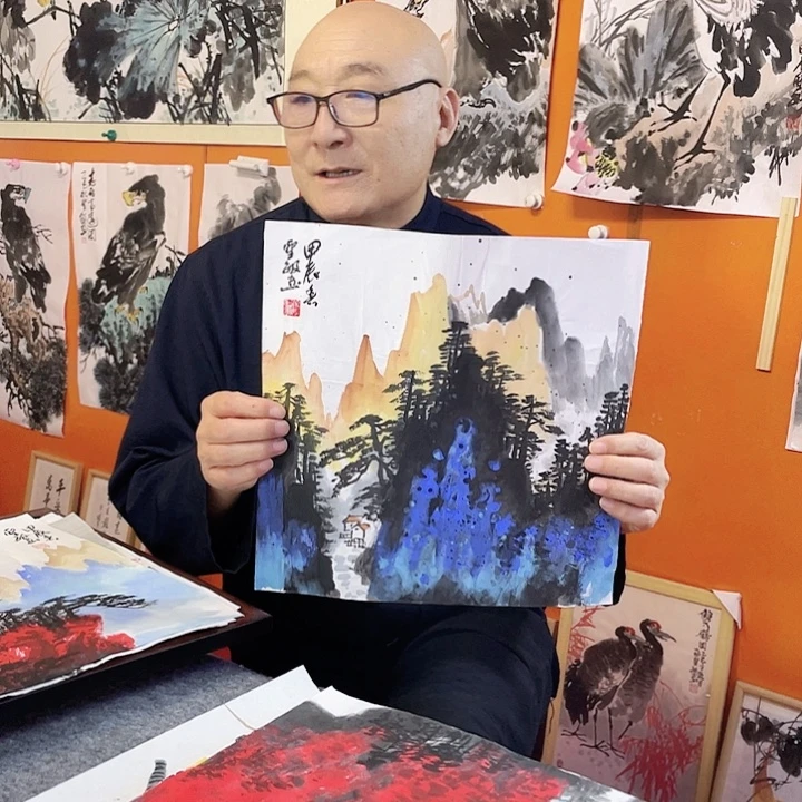 国画张圣敏先生纯手绘作品
