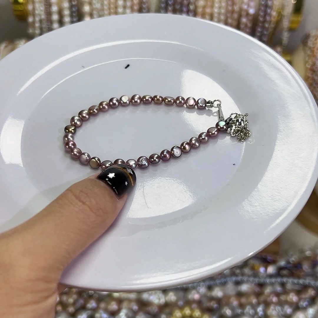 钛钢淡水珍珠手绳