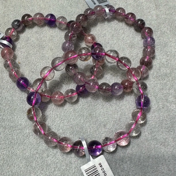 【书记甄选】天然超七单圈手链 多样性发一件 约8mm gxl838