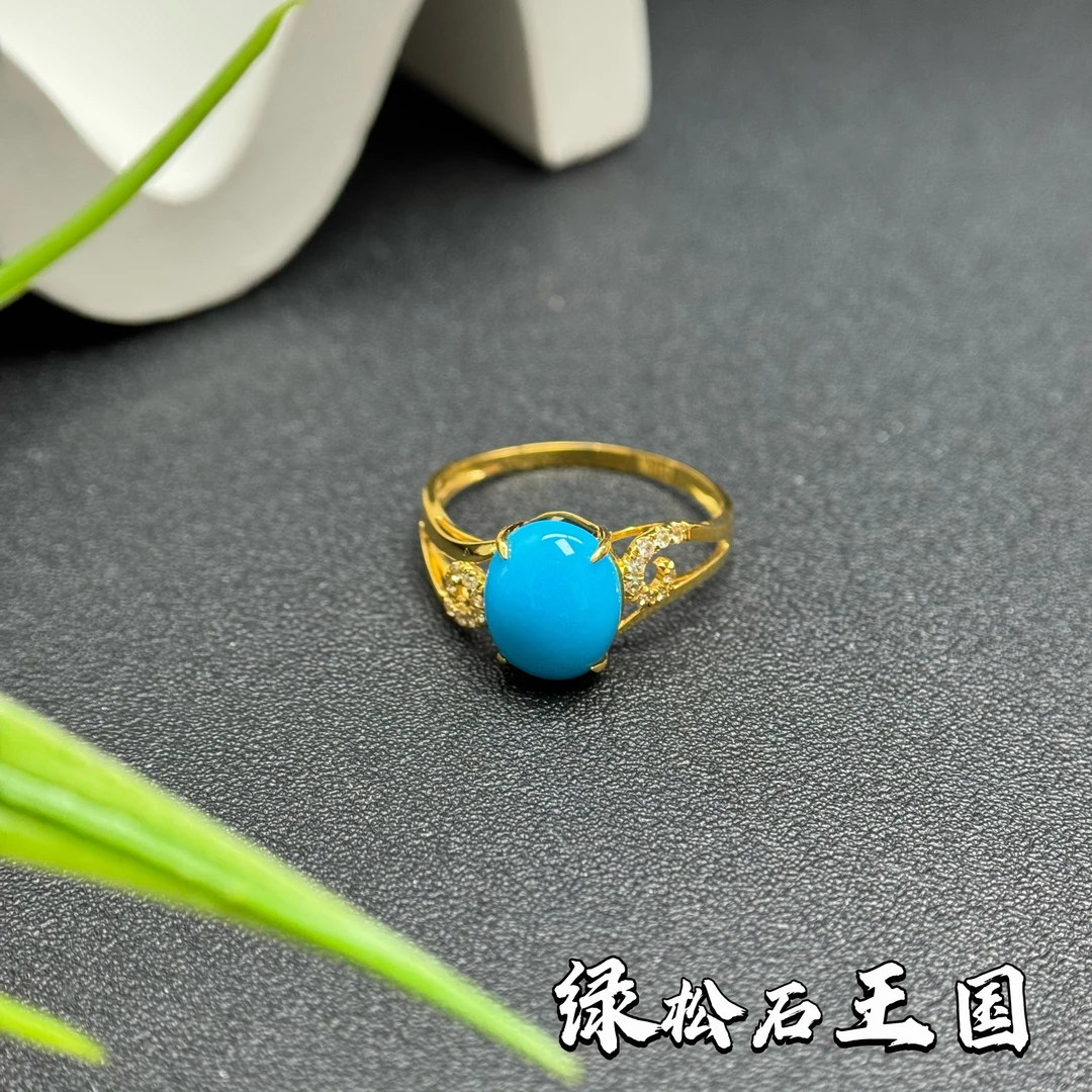 【夜夜专属】绿松石旦形戒指（多样性发货发其一）LS04