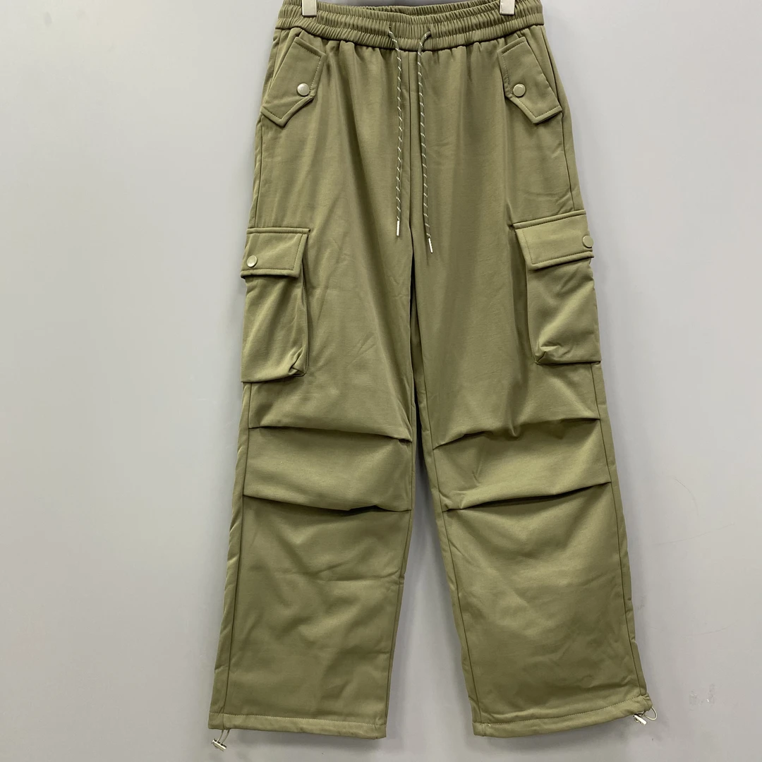 8828-1#新款女装时尚加绒工装裤