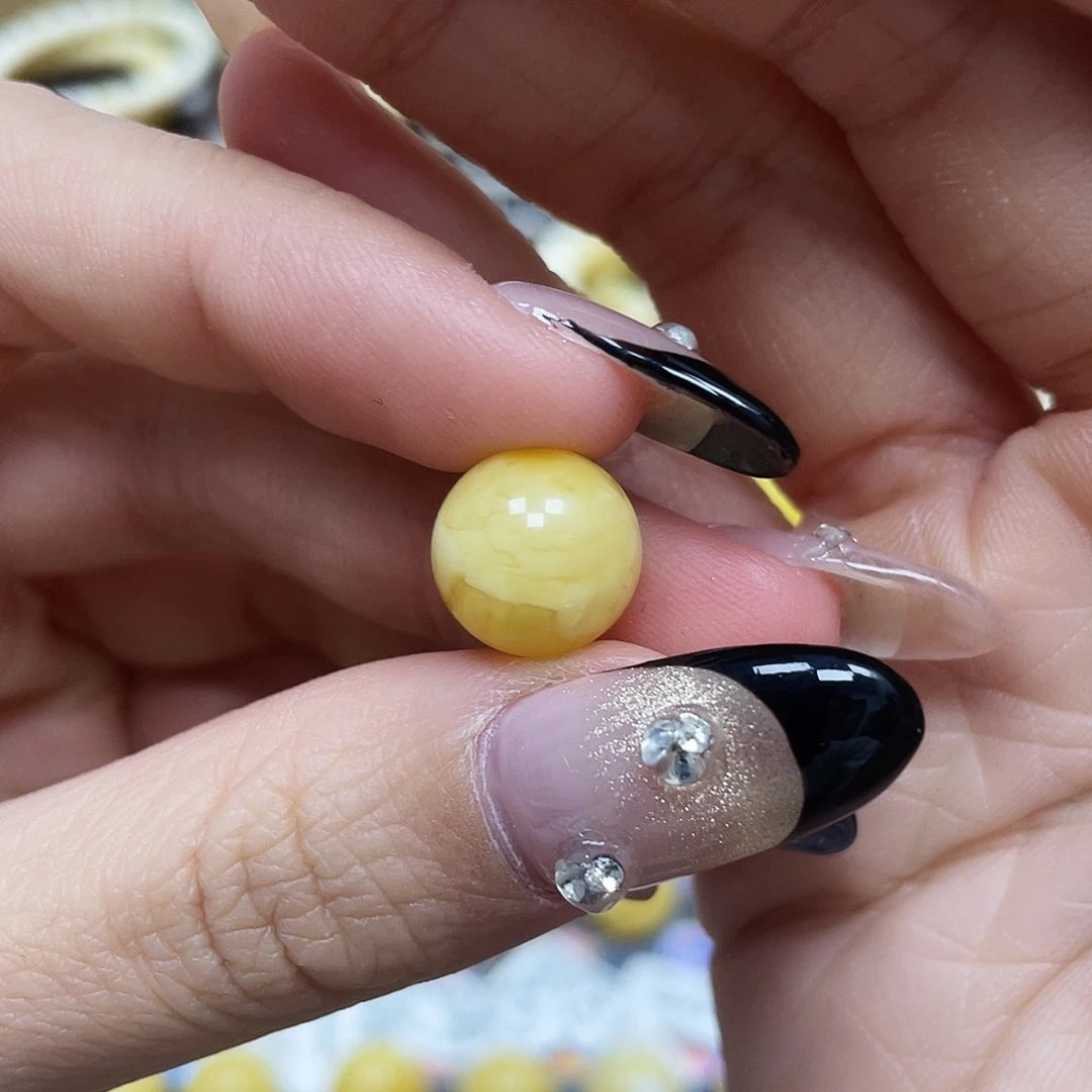 琥珀珠宝奇石未镶嵌12.2mm微瑕福利款