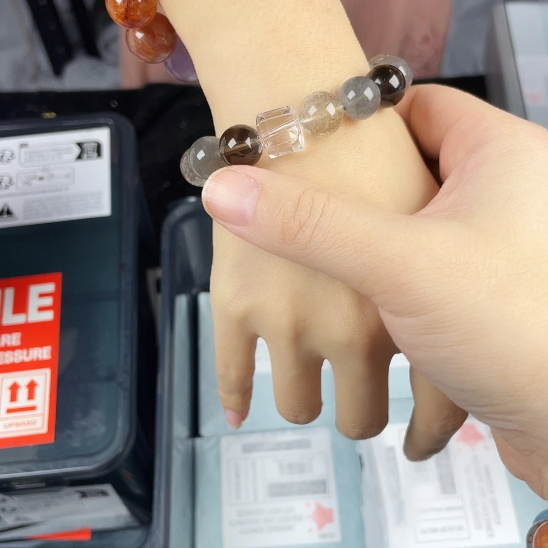 手串银S925镀金镶嵌水晶