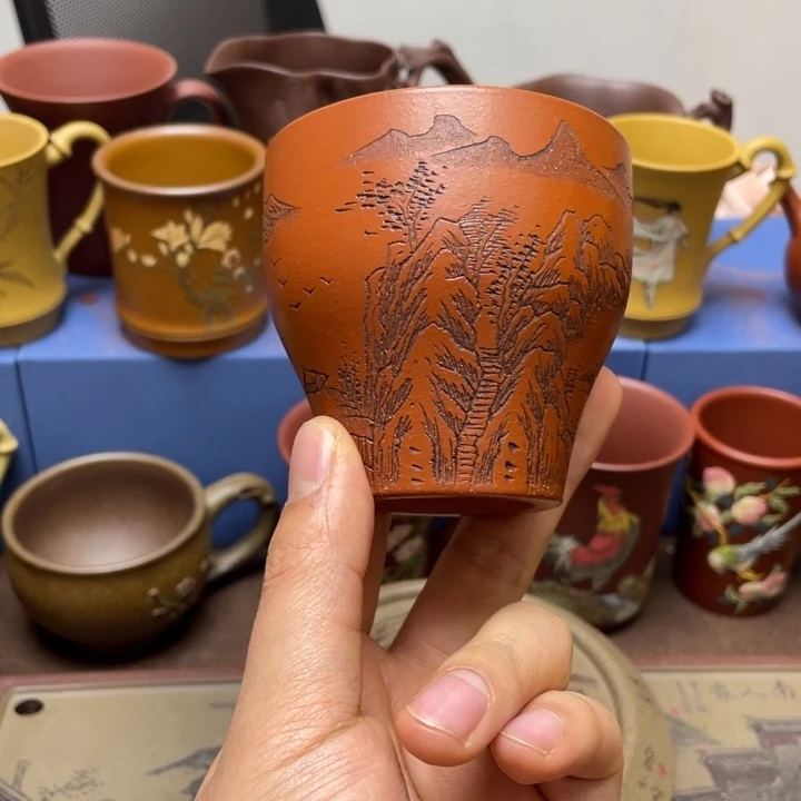 紫砂茶杯紫砂主人杯