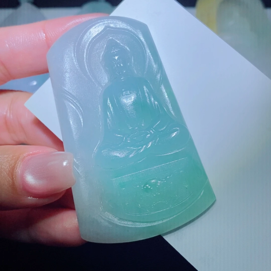 定制翡翠未镶嵌吊坠