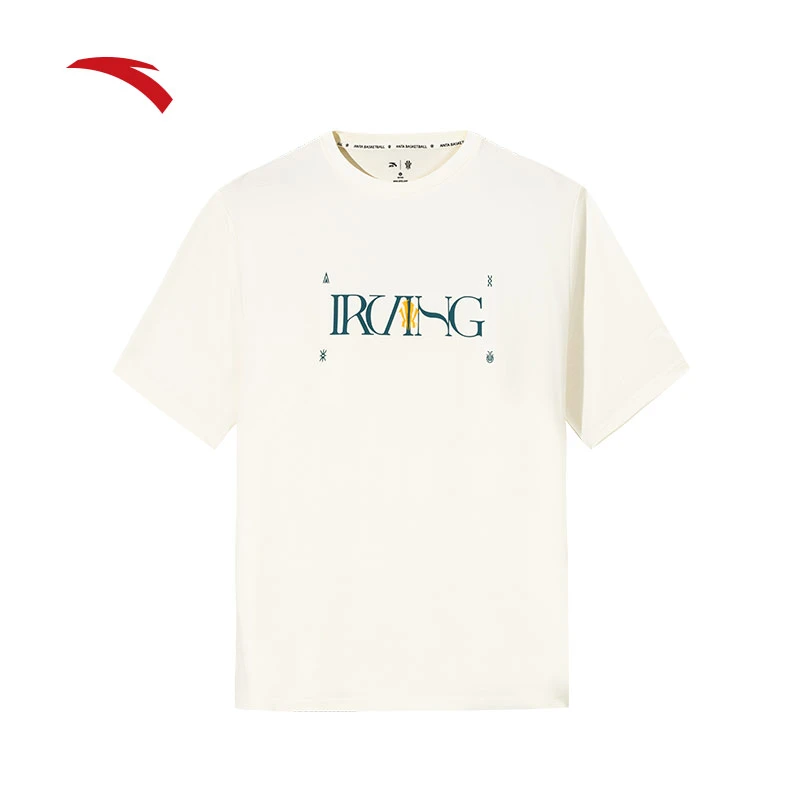 【白T穿搭】安踏欧文系列冰丝短袖男女同款户外休闲运动上衣舒适t恤