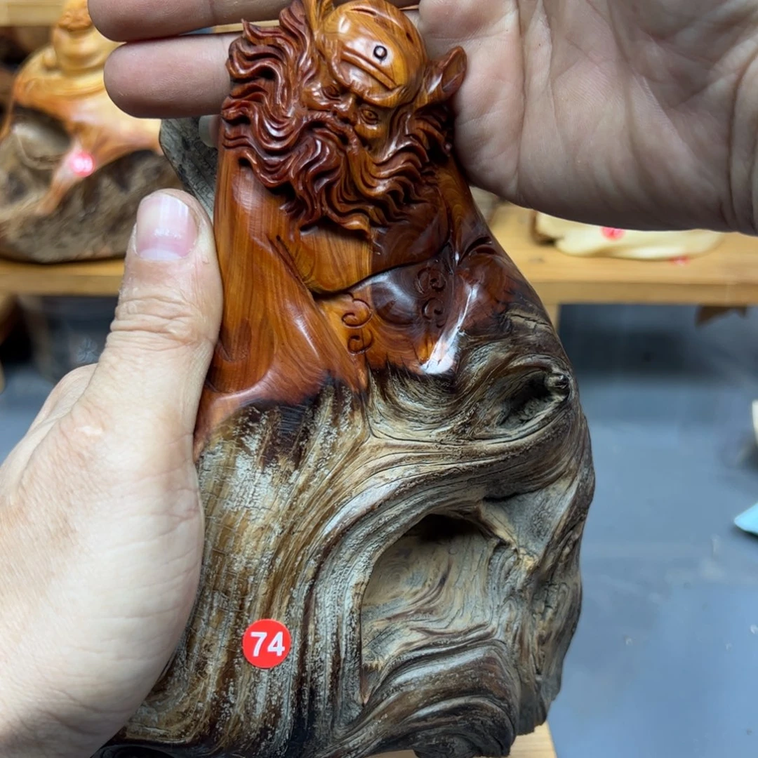 e***c木崖柏木摆件手把件