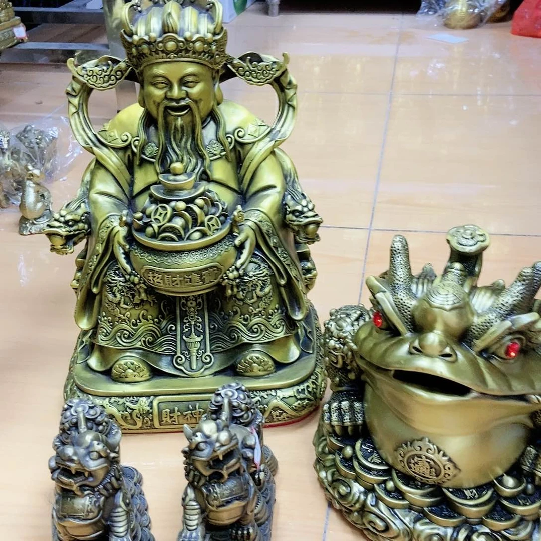 【闪购商品】玖**逗铜精工财神33金蟾20貔貅12