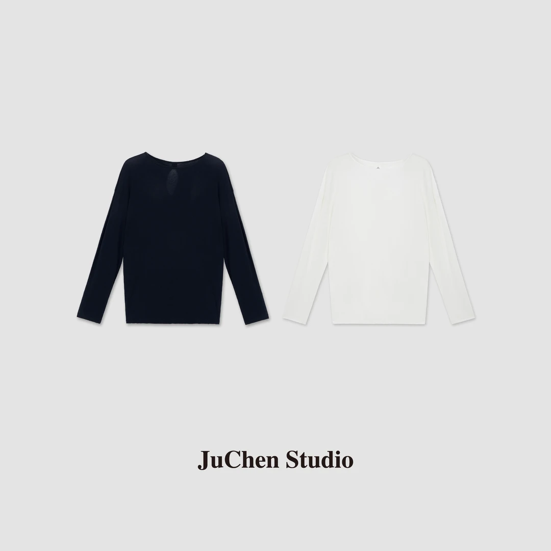 “后背镂空”设计感薄软透气舒适弹力显瘦长袖 SS103009-16