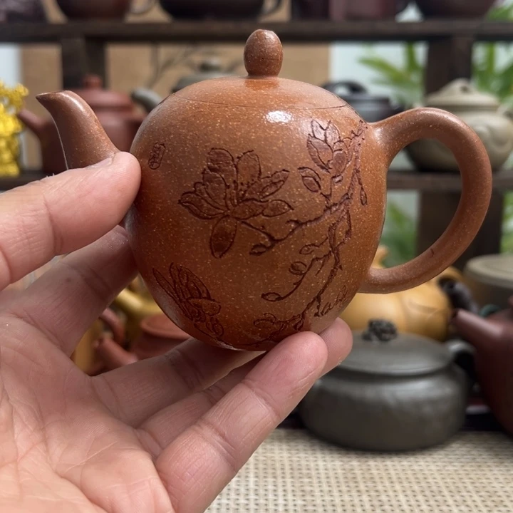茶壶紫砂宜兴原矿紫砂半手美人肩200CC